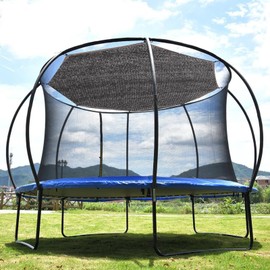 Cover for Trampoline | Sunshade Canopy Awning for Trampoline - Waterproof Foldable Tear Resistant Tent for Outdoors Sports Patio Backyard