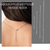 WeddHuis Pack of 4 Necklace Extenders Silver 5/10/15/20 cm Necklace