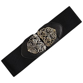 Ro Rox Stretch Elasticated Wide Celtic Nurse Belt Retro Vintage Waist Cincher