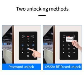 BSTUOKEY Security Access Control Keypad 125Khz RFID Keypad Door Access Control System kit 2000 Users Wiegand 26-bit Input Output Proximity RFID Card Reader Gate Opener Digital Keypad with 10 Keychain