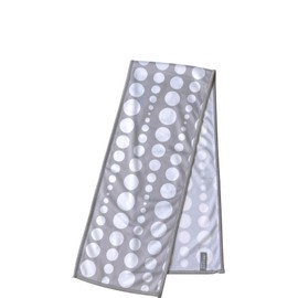 Daikai 73495 Sommer Cool Towel, Dot S, 31.5 x 5.9 inches (80 x 15 cm), Gray