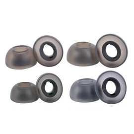 3 Pairs Replacement Earbuds Tips Silicone Ear Tips for J-BL Vibe Buds/Live Pro TWS 2 / Live Free 2 /Tour Pro 2 Fit in Case, Buds Tips,Black-SML
