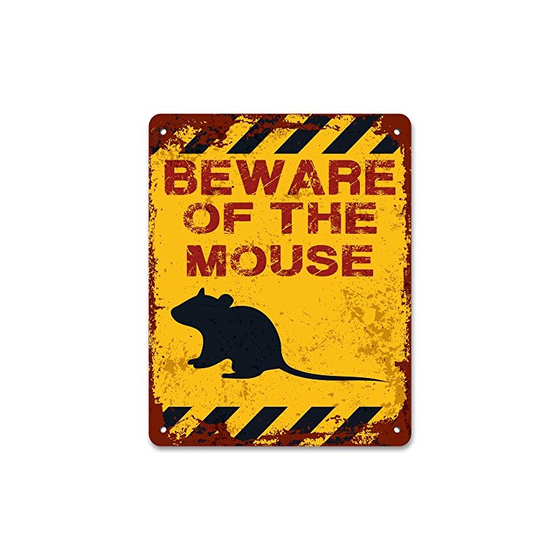 Print Crafted - Beware Of The Mouse | Vintage Metal