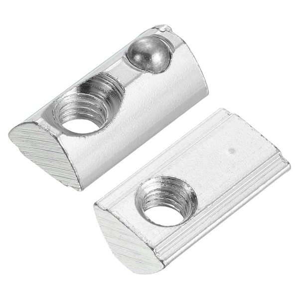 uxcell Roll-in Spring M6 T Nut, Roll Ball Elastic Nuts