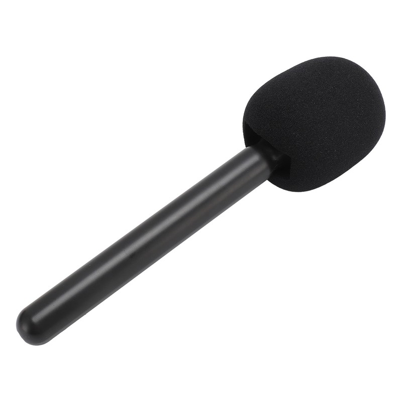 Wireless Mic Handheld Adapter with Windshield Foam Lightweight Interview Microphone