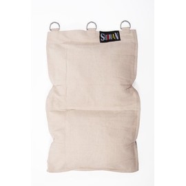 XTRAFITNESS SAND WALL BAG Wing Chun WALL STRIKE BAG Canvas Wall Bag 2 Section - White