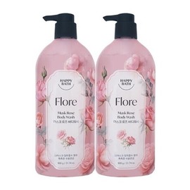 Happy Bath/Musk/Rose/Body Wash/900g/x2