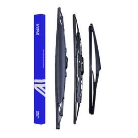 Premium Vipa Wiper Blade Set | fits: TOYOTA COROLLA Hatchback (Jan 2002 to Feb 2007) | All-Weather Performance | Durable, Streak-Free Windshield Wipers | Easy Installation