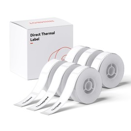 NIIMBOT NIIMBOT Etiketten Selbstklebend, 15 x 30mm(2 Rollen), 12 x 75mm (2 Rollen), 14 x 40mm (2 Rollen) Thermo Etikettenband, Kompatibel mit D110 D11 D101 Etikettendrucker, 6 Rollen