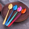 SBOMHS Long Handle Spoons Set of 8 (Coloured), Cocktail Mixing