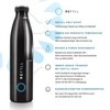 REFYLL Stainless Steel Water Bottle "dailyFYLL" - 500 ml, 750