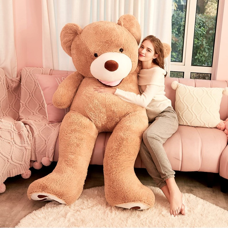 IKASA Giant Teddy Bear Plush Toy Stuffed Animals(Brown,78 inches)