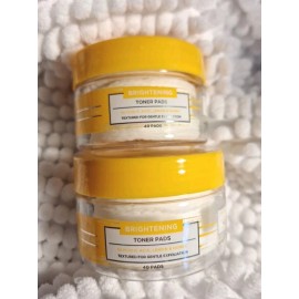 Global Beauty Care Set Of 2 Global Beauty Care  Brightening Toner Pads w Lemon & Honey