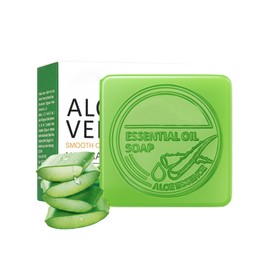 Aloe Vera Soap Bar Natural Aloe Vera Soap for Face & Body, Natural Moisturiser Aloe Vera Organic Soap Bar Hydrating Cleanser, Soothes and Calms Irritation, Oil Balance, Suitable for Men & Women