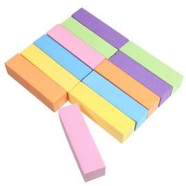 Grevosea Nail Buffer Block, 12 PCS 4 Sided Sanding Nail Files and Buffers for Natural and Acrylic Nails Buffing and Shinning Manicure Tools for Nail Salons and Home Use (6 Colors)