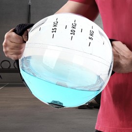 Workout Water Ball Equipment | Core Strength Training Round Stability Water Ball Bag | Weighted Full-Body Working Out Equipment for Home Gym, Yoga Studios, Gymnasiums
