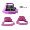 6.5in 2 Pcs Purple Car Speaker Baffle Kits Silicone Horn