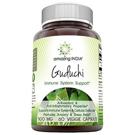 Amazing India Guduchi 500 mg 60 Vegetarian Capsules (Non-GMO)