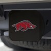 FANMATS 22640 Arkansas Razorbacks Black Metal Hitch Cover - 3D