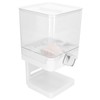 Cereal Dispenser 17.5oz Capacity Single Grid Grain Dispenser Transparent Plastic