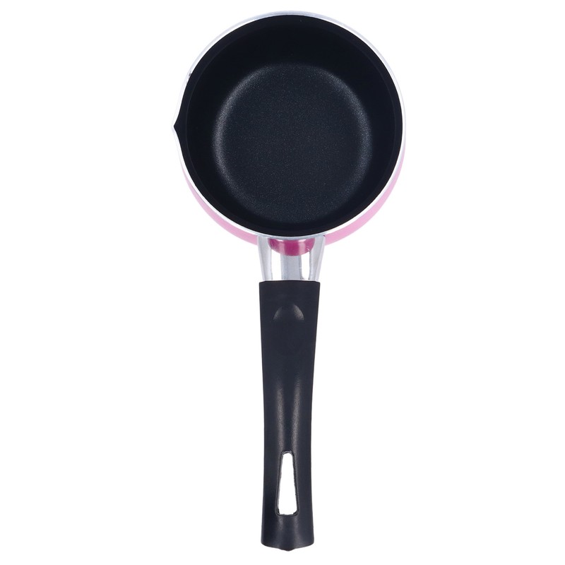 Mini Milk Pot Anti Sticky Single Handle Easy to Clean