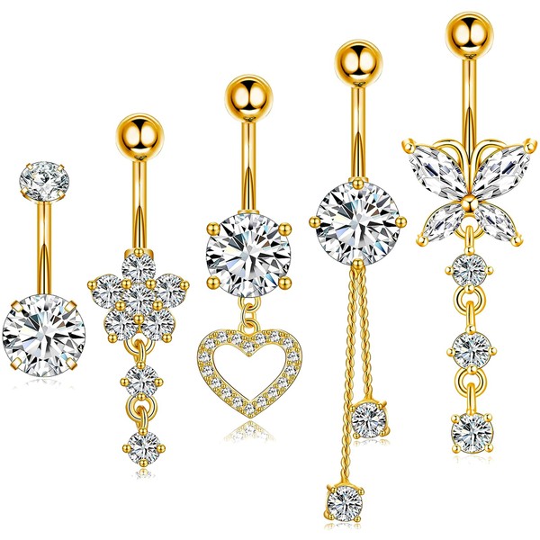 Eyezeeption Belly Button Piercing Surgical Steel Belly Button Piercing 10