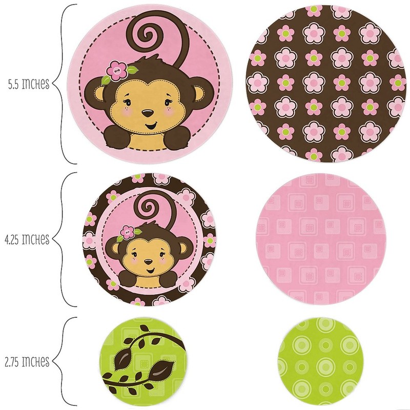 Monkey Girl - Party Table Confetti - 27 Count