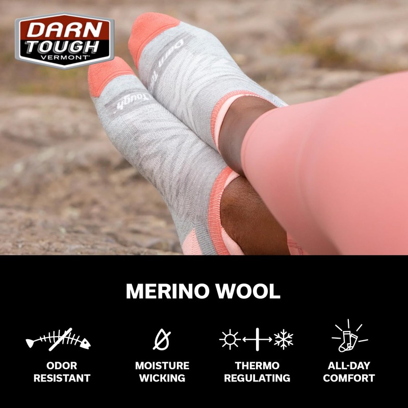 Darn Tough Women's Run No Show Tab Ultra-Lightweight Running Sock