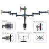 Suptek Triple LED LCD Monitor Desk Mount Heavy Duty Fully