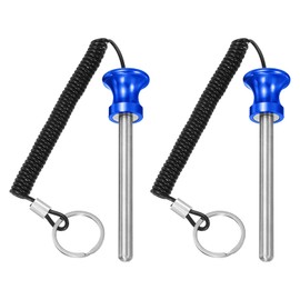 YELARXI Weight Stack Pin, Weight Gym Pin Strength Training Equipment Replacement with Pull Rope, 0.4 x 3.9 Inch Fit for Commercial Home Gym Club Machine Accessories (2 Pack, Blue)