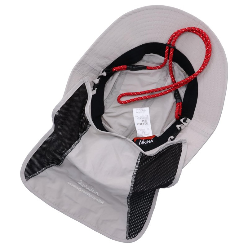 Nanga NA2221-3B501 Nylon Tusser Sun Shade Hat, Black