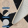 GarveeHome Checkered Easy Jute 3x5 Entryway Rug Machine Washable