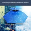 Outdoor Head Umbrella Hat Double Layer Foldable Head Umbrella Waterproof