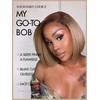 LUVME HAIR Ash Blonde Short Bob Wig Human Hair Glueless