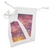 Ambesonne Sky Fabric Pouch Set of 2, Sunset Photography with