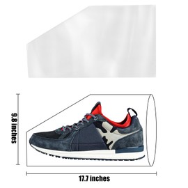 Coloch 150 Pieces Shoe Shrink Wrap Bags, 17.7 x 9.8 Inches Heat Shrinkable PVC Shoe Protect Large Shoe Cover for Effectively Avoid Sole Yellow