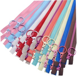 30Pcs Zippers for Sewing, Colorful Separating Zipper Replacement 10 Inch Universal for Clothing, Bags and Purses Zippers Zipper Replacement Sewing