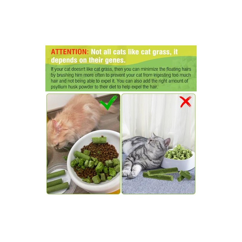 Juguetes de Hierba para Gato, Comestibles Juguetes Masticables Natural para