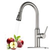 Arofa Kitchen Faucet with Pull Down Sprayer, Brushed Nickel Kitchen