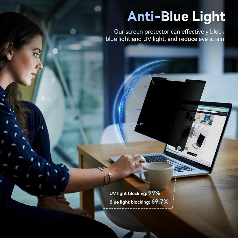 Mamol Magnetic Laptop Privacy Screen 13.3 & 13.4 inch ,16:10