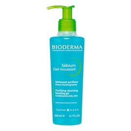 BIODERMA, Sbium Gel Moussant Pump, Limpiador Facial Menos Imperfecciones, Skincare Piel Grasa, 200ML