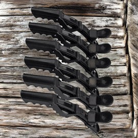 Moneyful Dyeing Towel Hair Serum Hair Treatment Colorful Crocodile Teeth Beauty Salon Clamp Pin 6P Set 18 Pieces MF Black / 머니풀 염색용타올 헤어세럼 헤어트리트먼트 컬러풀 악어이빨 미용실 집게핀 6P세트 18개 MF 블랙
