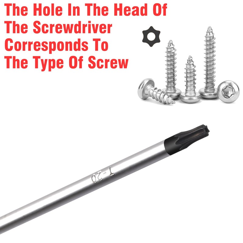 T25 Torx Screwdriver - Magnetic Tip Torx Security Screwdriver for