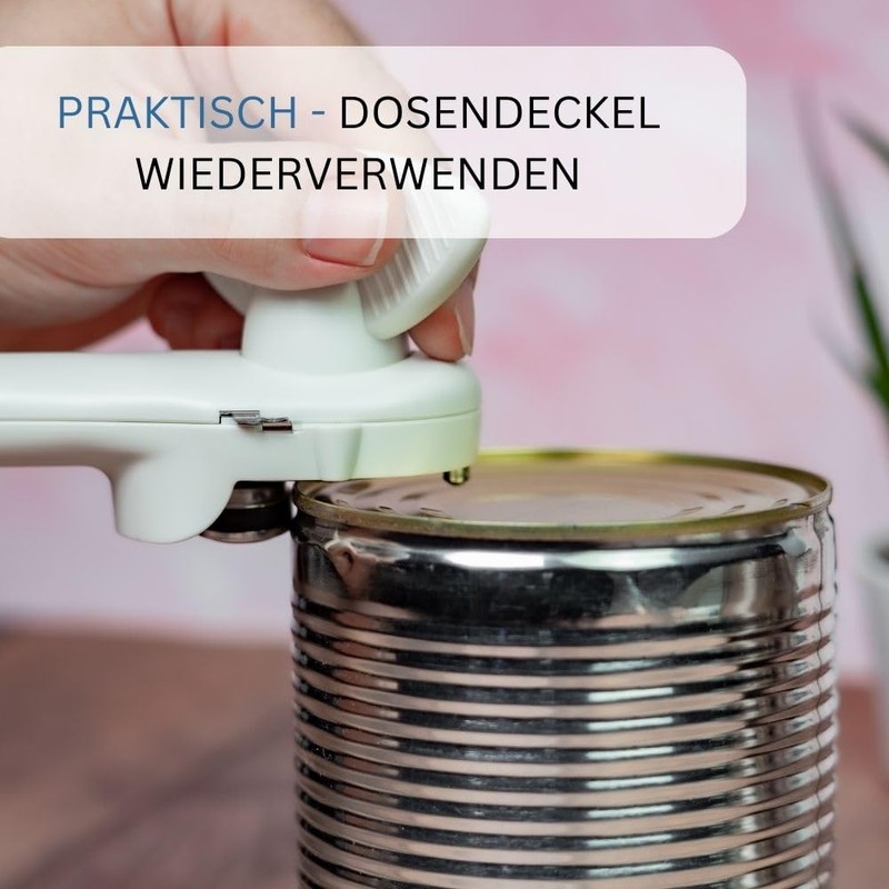 Westmark Dosenöffner manuell - Sicherheitsdosenöffner inkl. Zange - großer Drehknauf