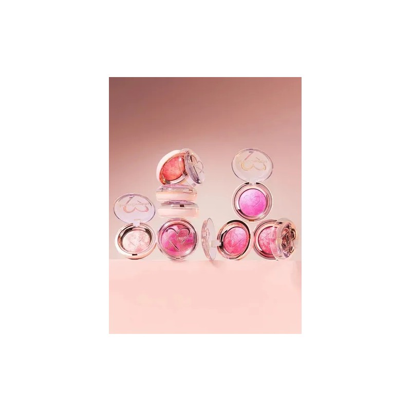 Beauty Creations - Rubor Mineral Compacto Marmoleado, Acabado Radiante, Textura