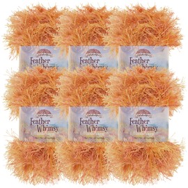 BambooMN Brand - Eyelash Yarn - 50g - 6 Skeins - Autumn