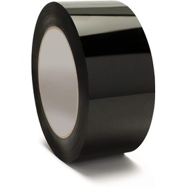 Black Carton Sealing Tape, 2 x 110 Yard, 2.0 mil Thick, Heavy Duty (1 Roll) for Moving, Packing, Shipping and Storage