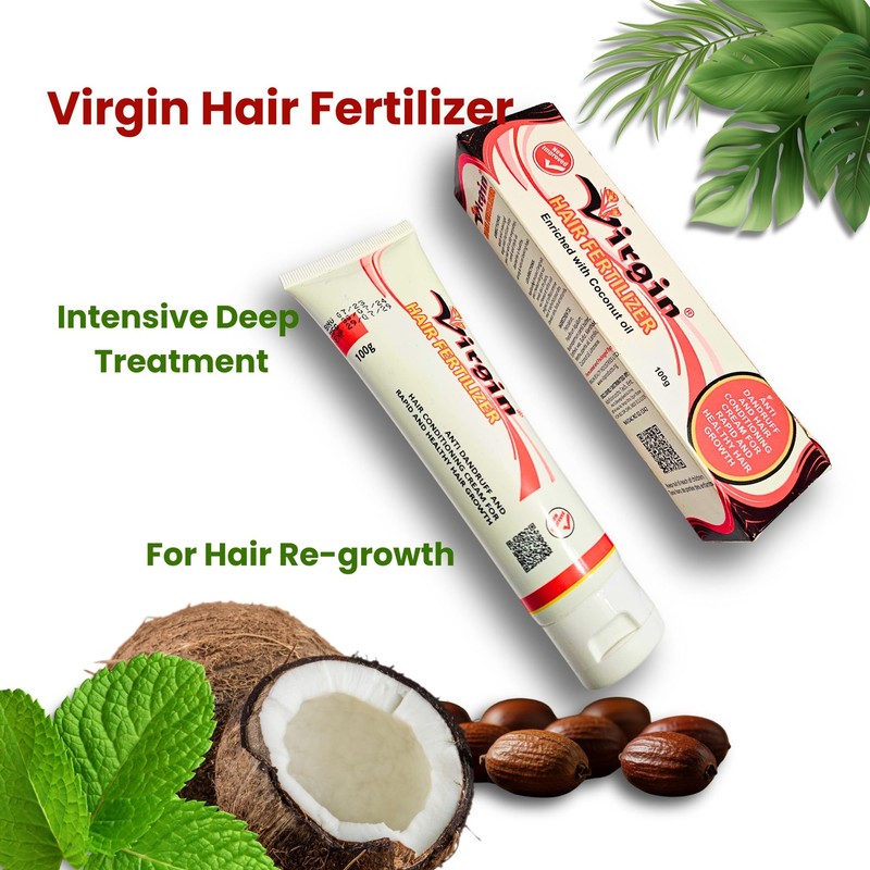 Virgin Hair Fertilizer - Fast Hair Growth Cream (100g)