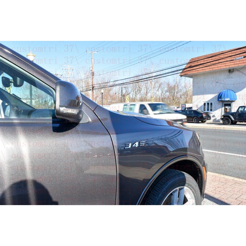 OVERLAND SPY (2pc) Chrome Black 345 Badge Emblem Trim for