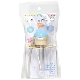 Skater PSHC5S-A Plastic Bottle, Straw Cap, 11.8 fl oz (350 ml), 16.9 fl oz (500 ml), Includes Carrying Case, Blue X White
